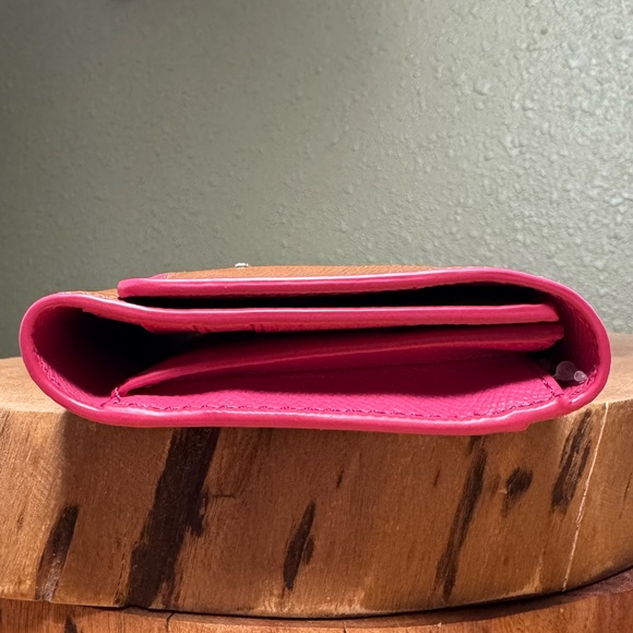 NEW COACH TRIFOLD WALLET IN EDGE PAINT CROSSGRAIN LEATHER WITH CARD/ID INSERT - Picture 5 of 13